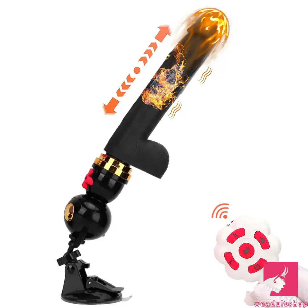 7.87in Cat Heating Thrusting Vibrating Remote Dildo Gun Fucking Sex Machine