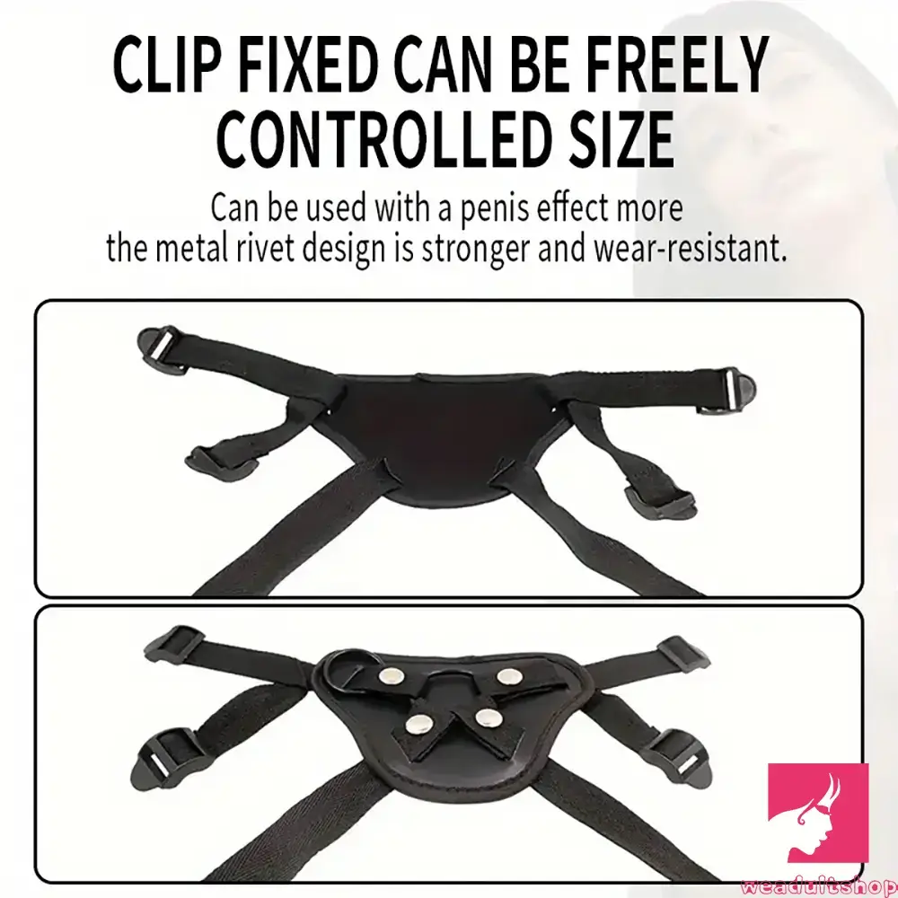 5.51in 6.69in 7.67in Top Quality Realistic Clear Strap On Harness Dildo