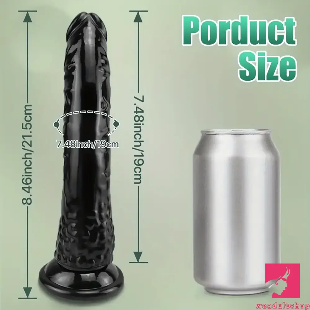 8.46in Realistic Big Black Lifelike Dildo For Men Ultimate Sex Pleasure