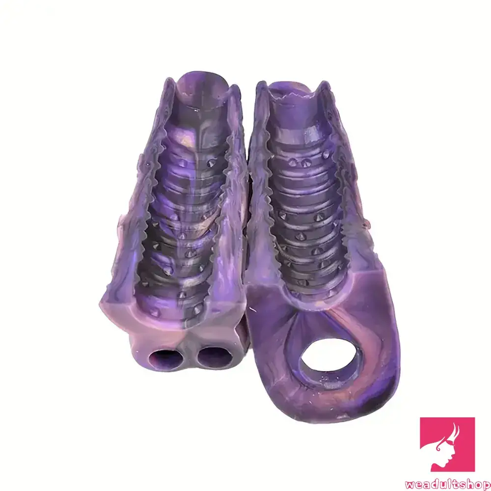 5.91in Real Silicone Dragon Fantasy Hollow Dildo Sleeve For Enlargement