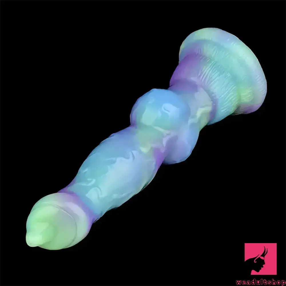 7.09in Fantasy Monster Dog Knot Silicone Soft Penis Dildo For Anus Dilator