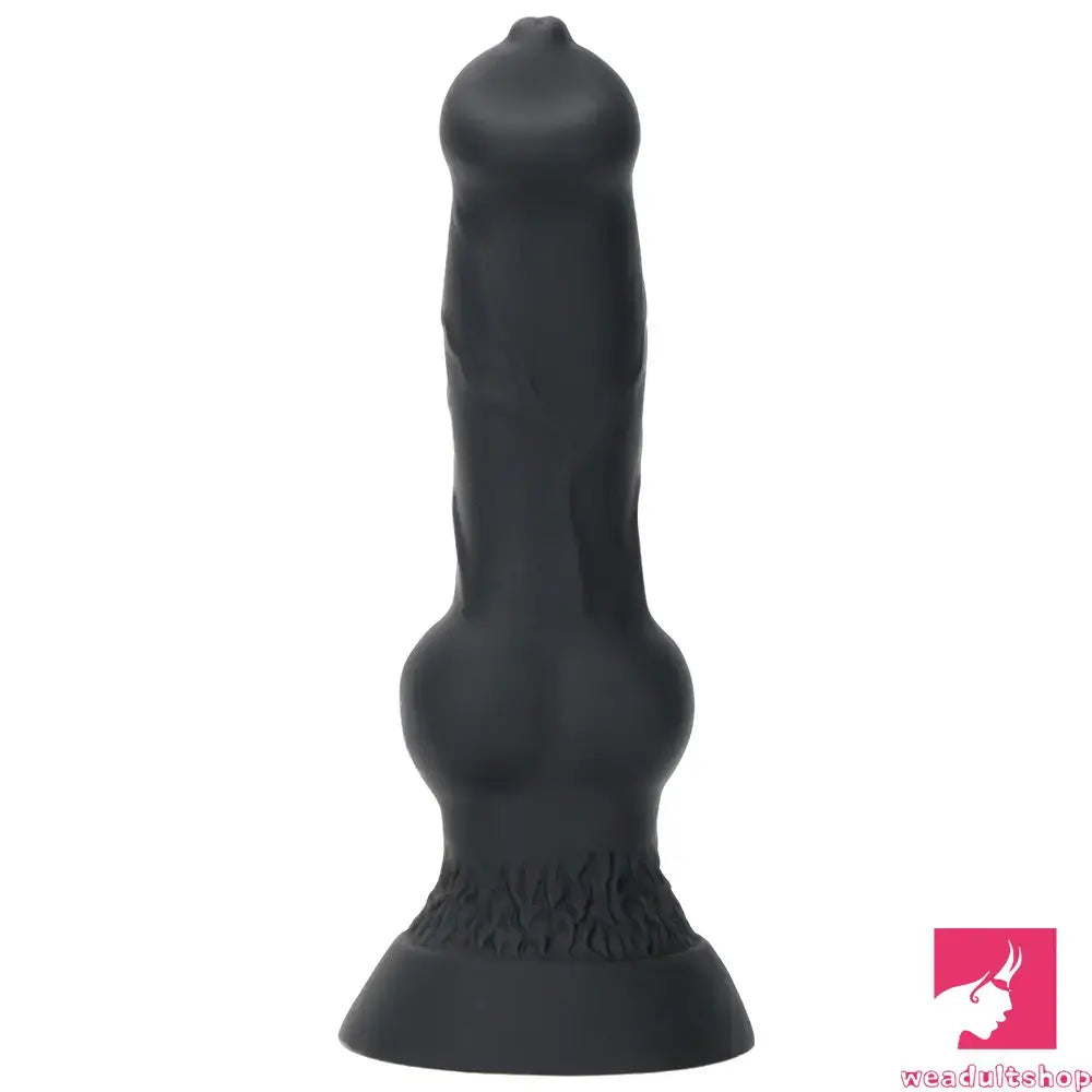 7.48in Silicone Soft Mixed Color Dog Cock Dildo For Love Sex Toy
