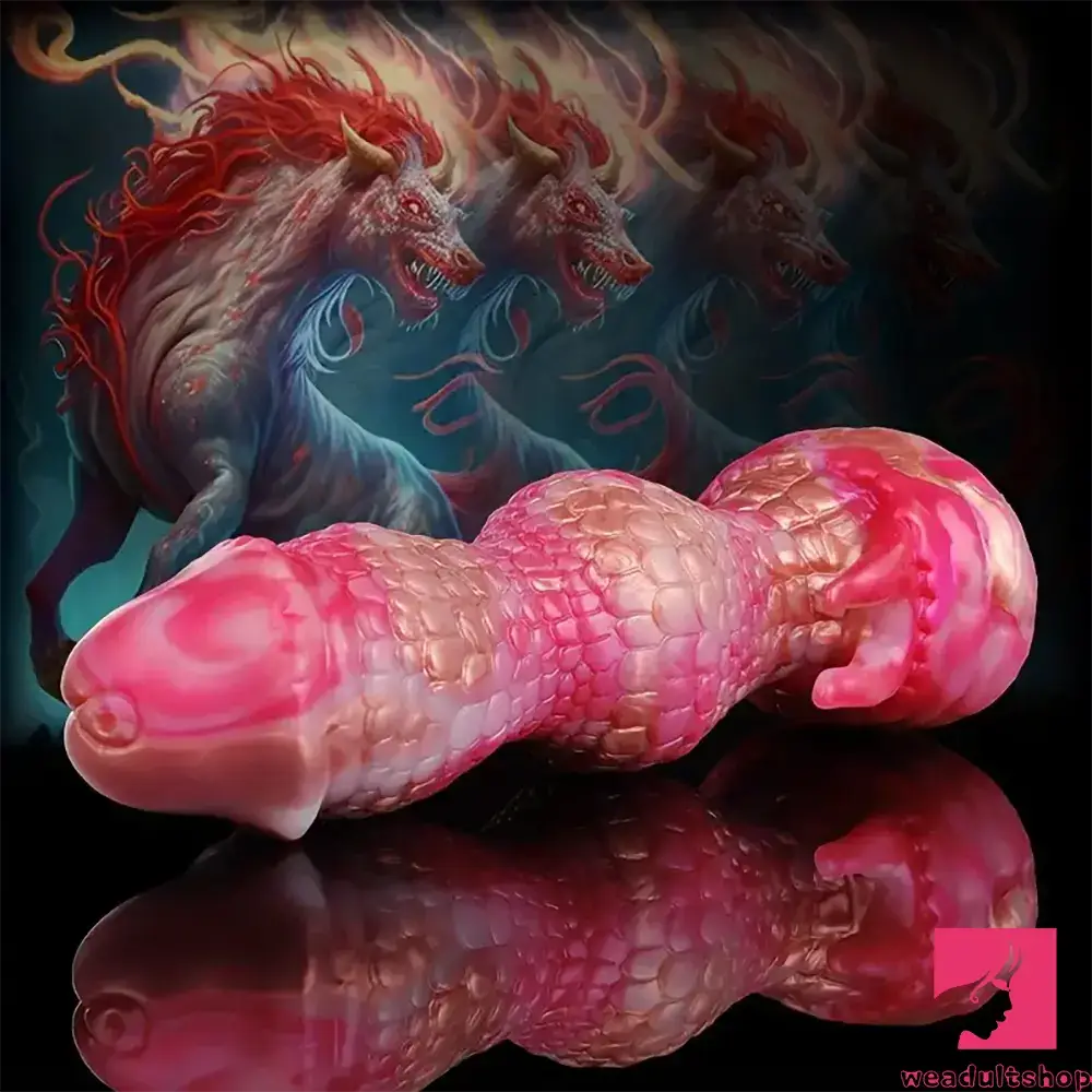 7.08in Fantasy Monster Dragon Silicone Soft Dildo For Couples Women