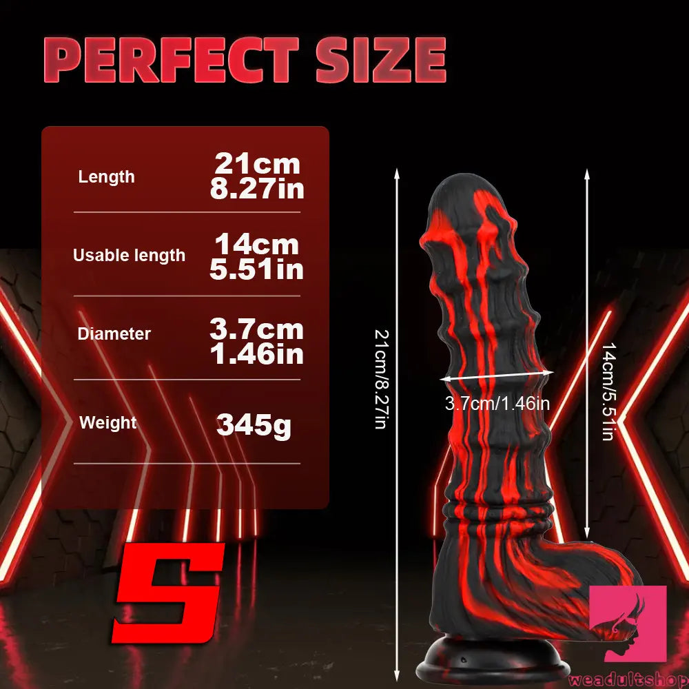 8.27in 9.45in 10.83in Silicone Soft Big Animal Horse Odd Cock Dildo