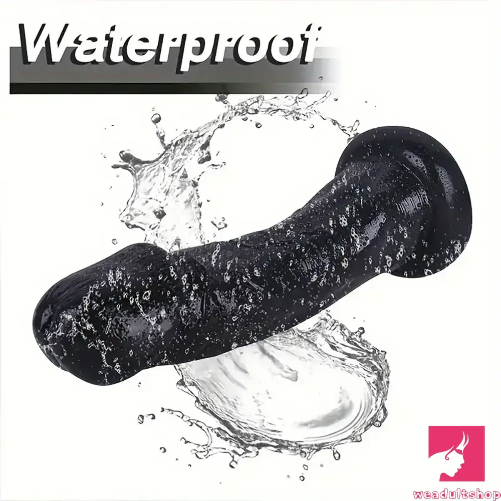 8.5in Real Cock Big Black Dildo Penis Anal Expander For Anus Orgasm