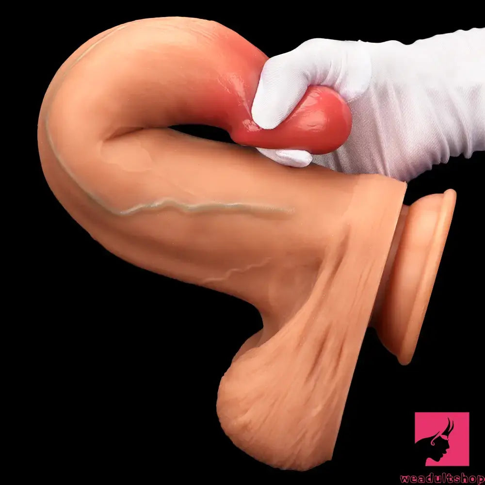 10.03in 9.25in 13in Soft Silicone Big Lifelike Dual Density Real Dildo