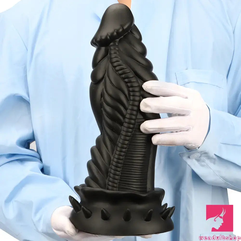 7.87in 10.43in 12.6in Fantasy Silicone Flexible Big No Eggs Dragon Dildo