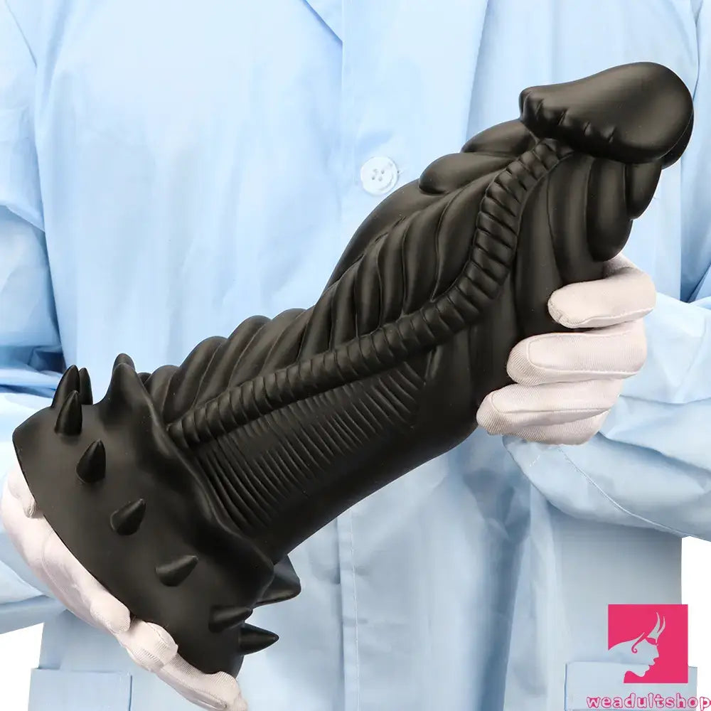 7.87in 10.43in 12.6in Fantasy Silicone Flexible Big No Eggs Dragon Dildo