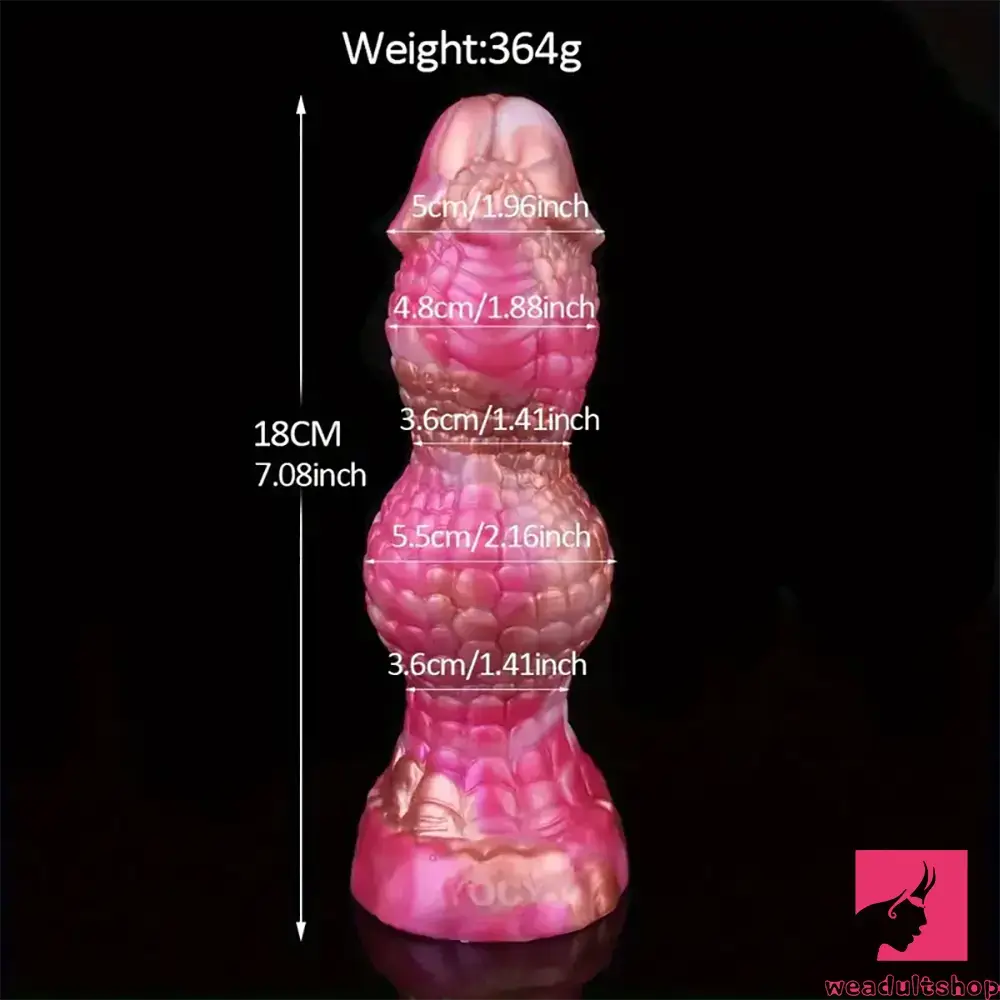 7.08in Fantasy Monster Dragon Silicone Soft Dildo For Couples Women