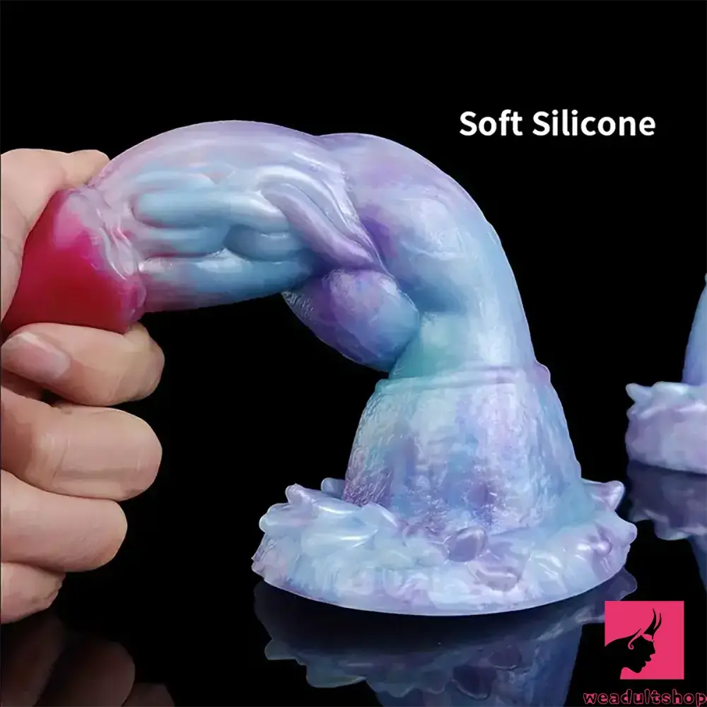 5.7in 7.79in 9.96in Dragon Flexible Silicone Monster Dildo With Big Knot