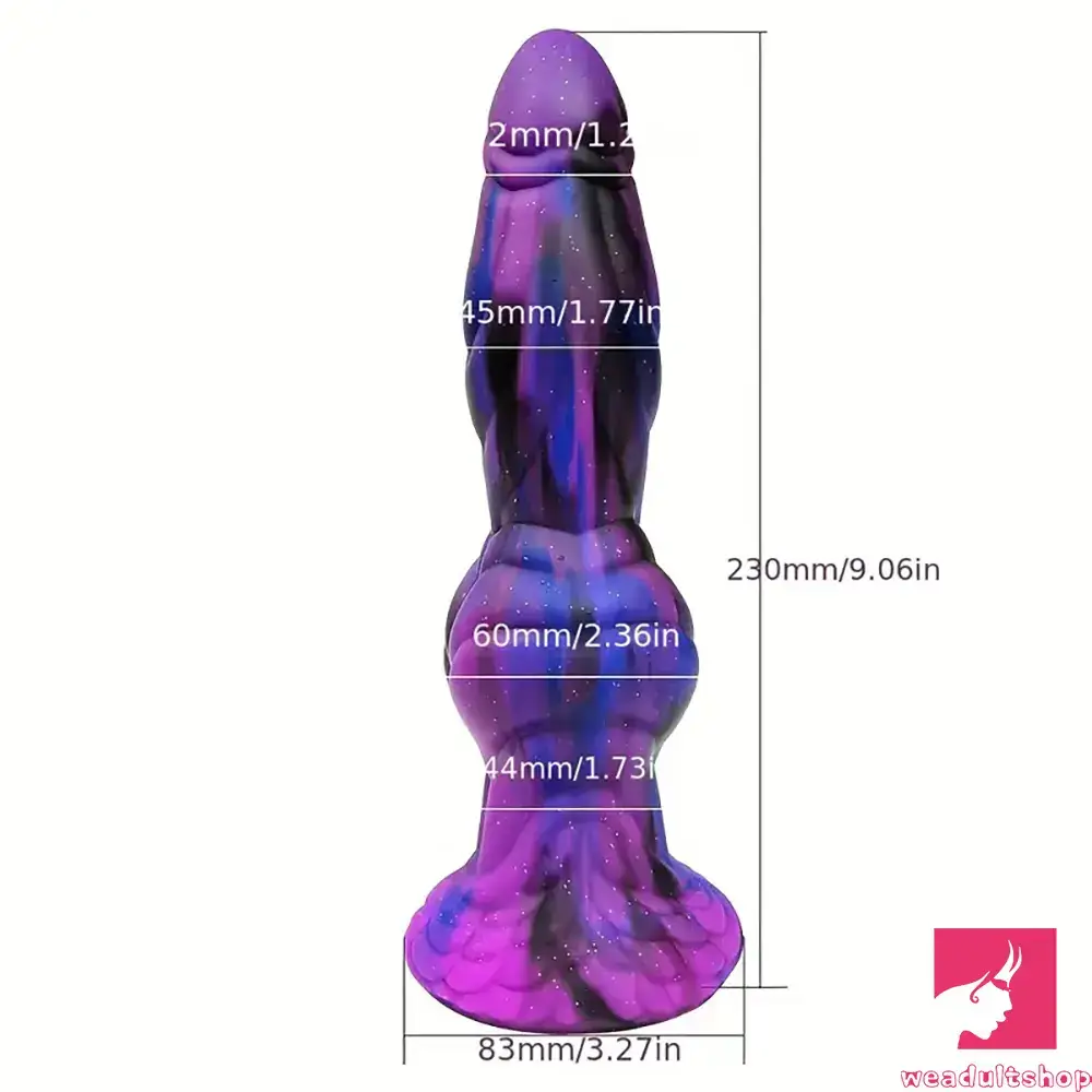 9.06in Liquid Silicone Monster Big Dildo For Males Females Adult Toy