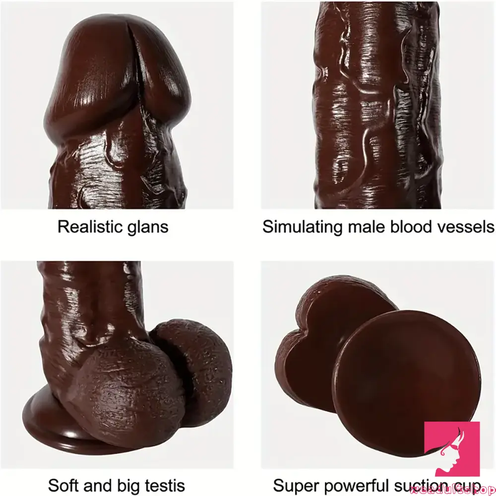 11in Big Ebony PVC Cock Dildo Adult Sex Toy For Female Male Sex