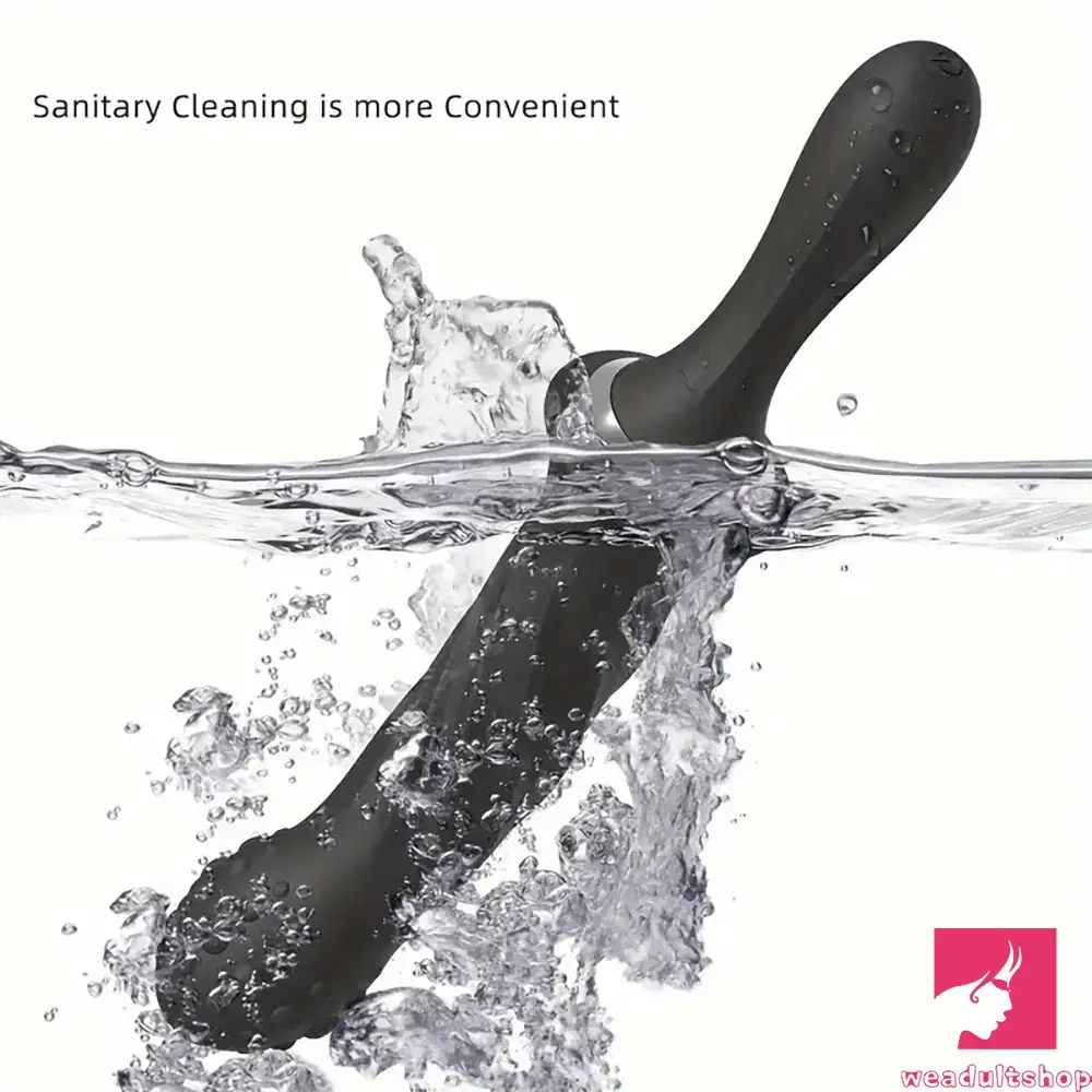 9.65in Silicone Soft Vibrating Dildo With Handle For Anal Stimulator