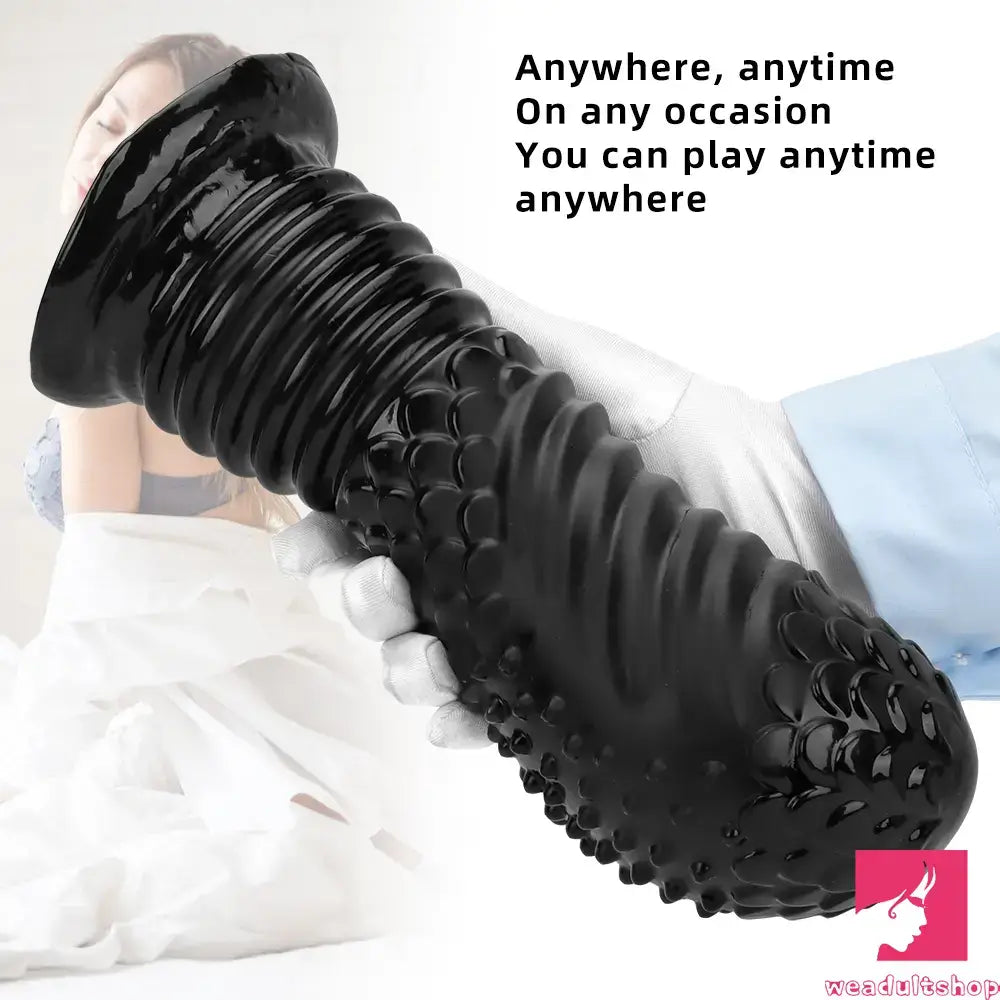 6.1in 8.46in 10.43in Fantasy Black Large Dildo Butt Plug For Fisting Orgasm