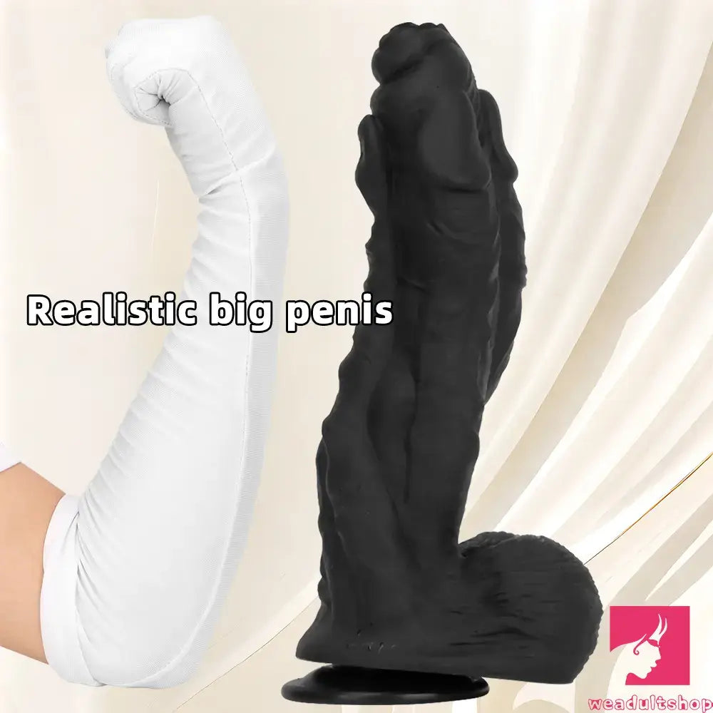 11.41in 12.6in 15in Super Big Silicone Soft Black Fantasy Love Real Dildo