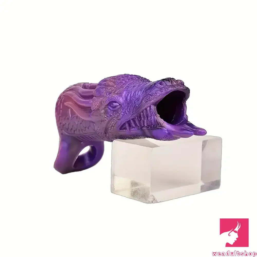 5.91in Real Silicone Dragon Fantasy Hollow Dildo Sleeve For Enlargement