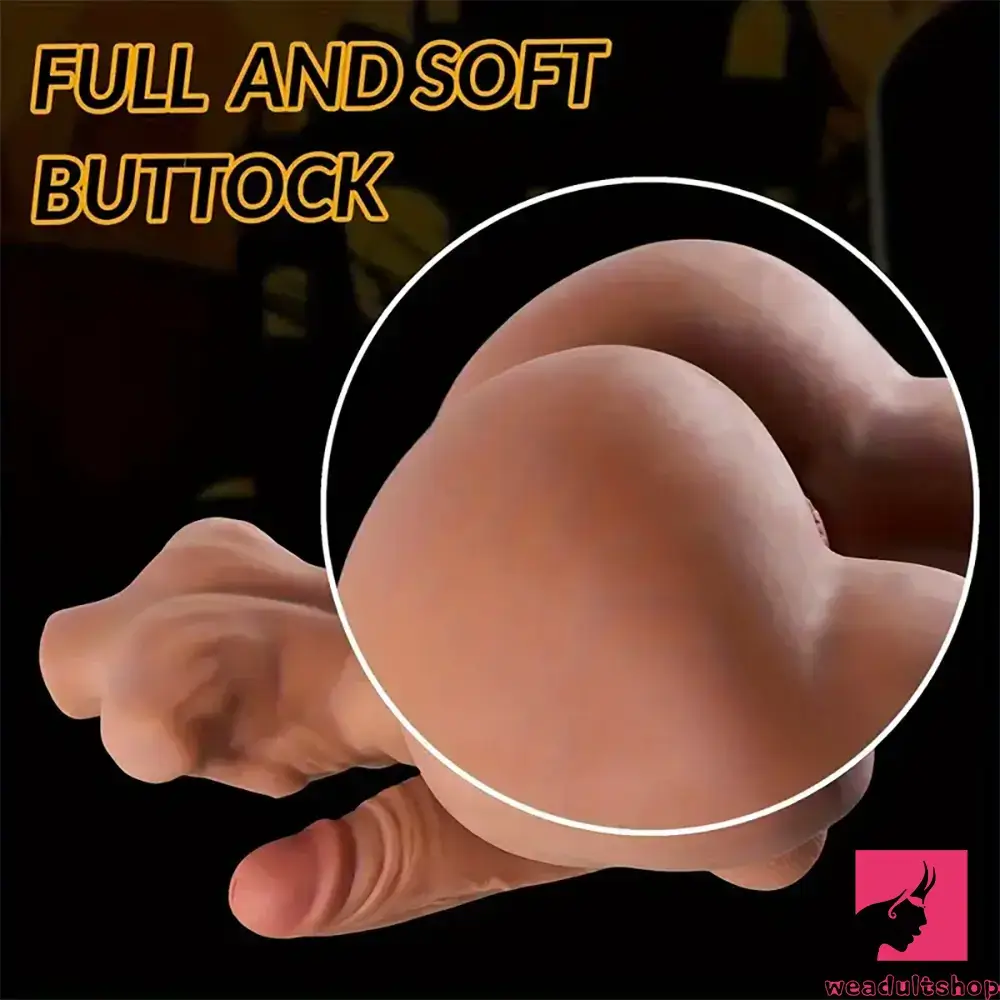 5.5in Premium Real Silicone Flexible Dildo With 5.1lb BBW Male Sex Torso