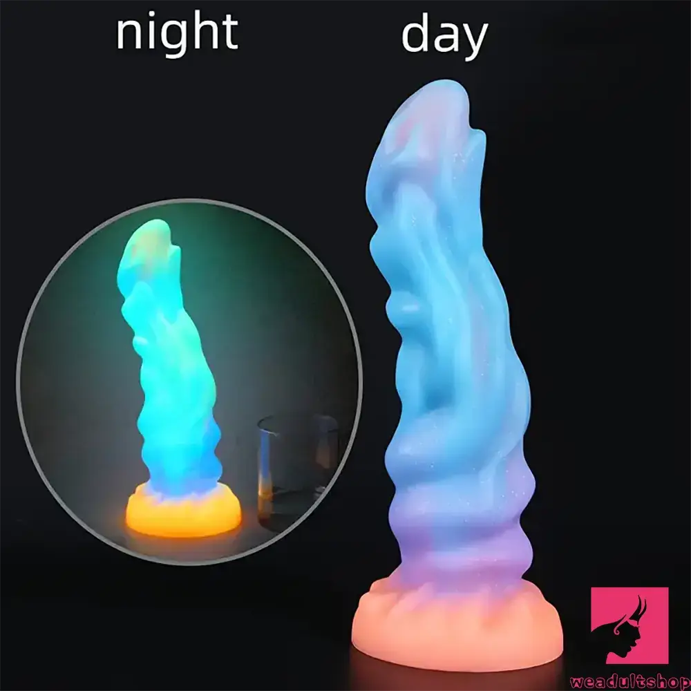9.45in Silicone Soft Big Luminous Monster Dildo For Anus Stimulator