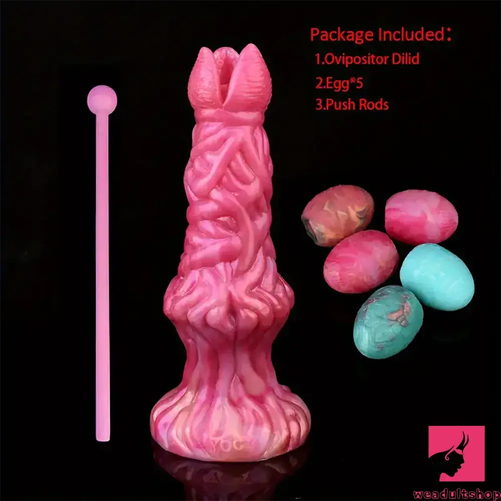 7.99in Silicone Soft Big Knot Alien Ovipositor Dildo For Female Lay Eggs