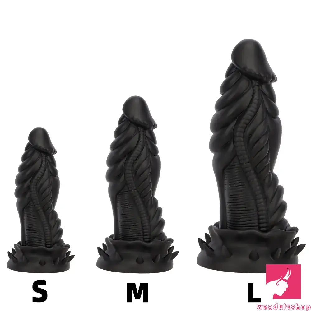 7.87in 10.43in 12.6in Fantasy Silicone Flexible Big No Eggs Dragon Dildo