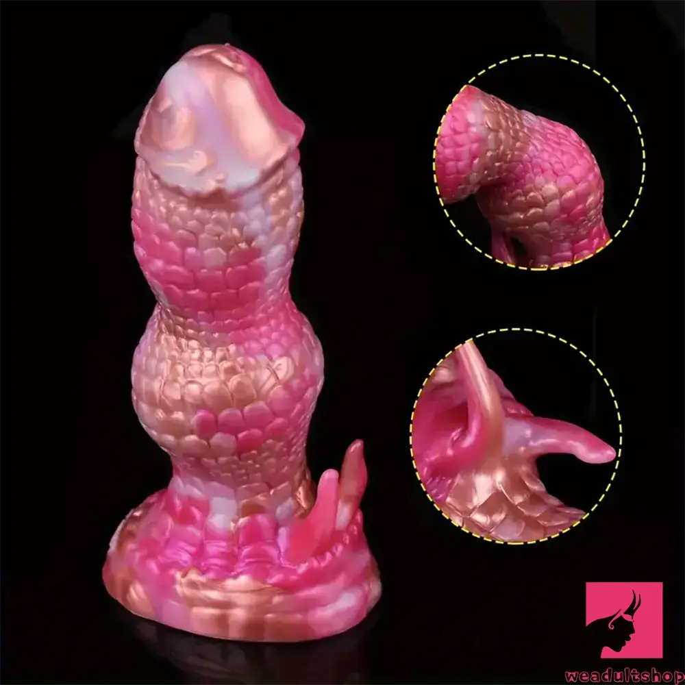 7.08in Fantasy Monster Dragon Silicone Soft Dildo For Couples Women