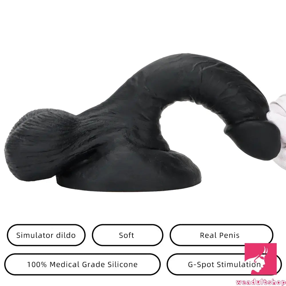 7.48in Big Suction Cup Silicone Soft Mixed Color Dildo For Adult Sex Toy