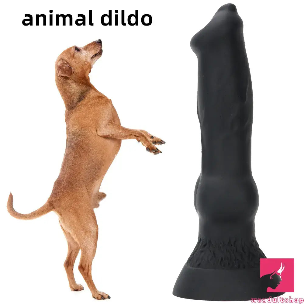 7.48in Silicone Soft Mixed Color Dog Cock Dildo For Love Sex Toy