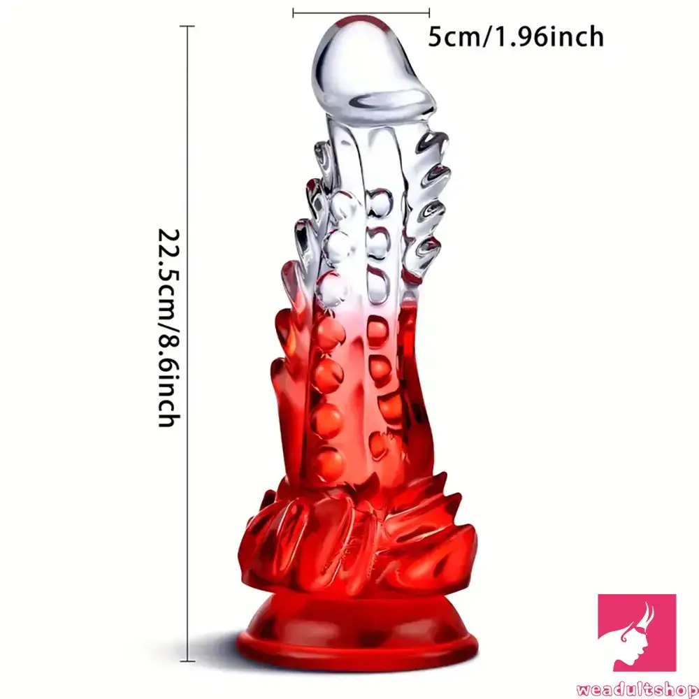 8.6in Spiked Soft Dildo Women Masturbator For Anus Vaginal Sex Toy