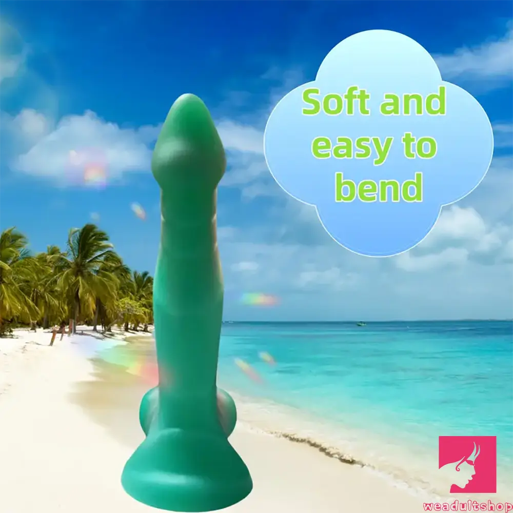 7.87in Soft Flexible Liquid Silicone Monster Female Dildo For Anus