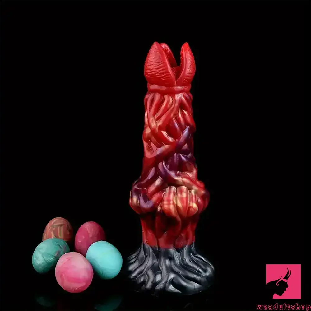 7.99in Silicone Soft Big Knot Alien Ovipositor Dildo For Female Lay Eggs