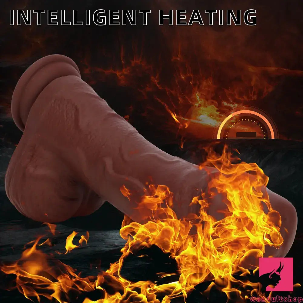 8.85in Intelligent Heating Thrusting Vibrating Automatic Remote Anal Dildo