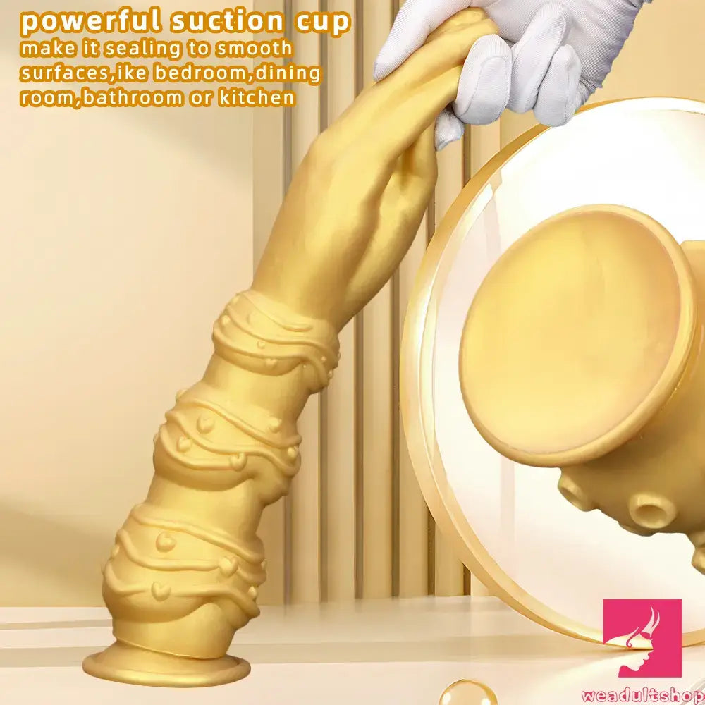 7.28in 9.84in 13.38in Premium Silicone Soft Fist Hands Big Dildo