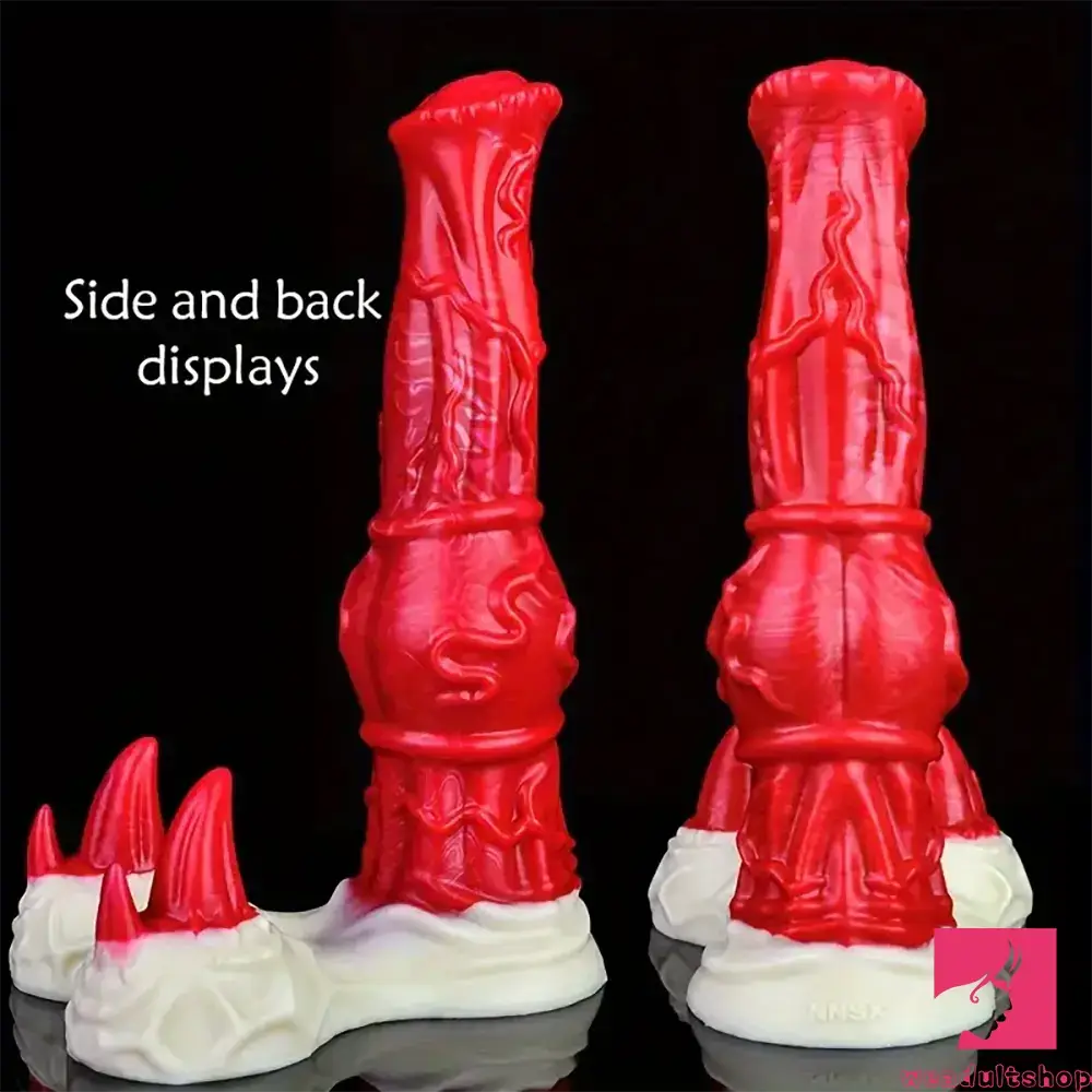 10.04in Big Animal Horse Cock Silicone Soft Cock Dildo For Clit Dilator