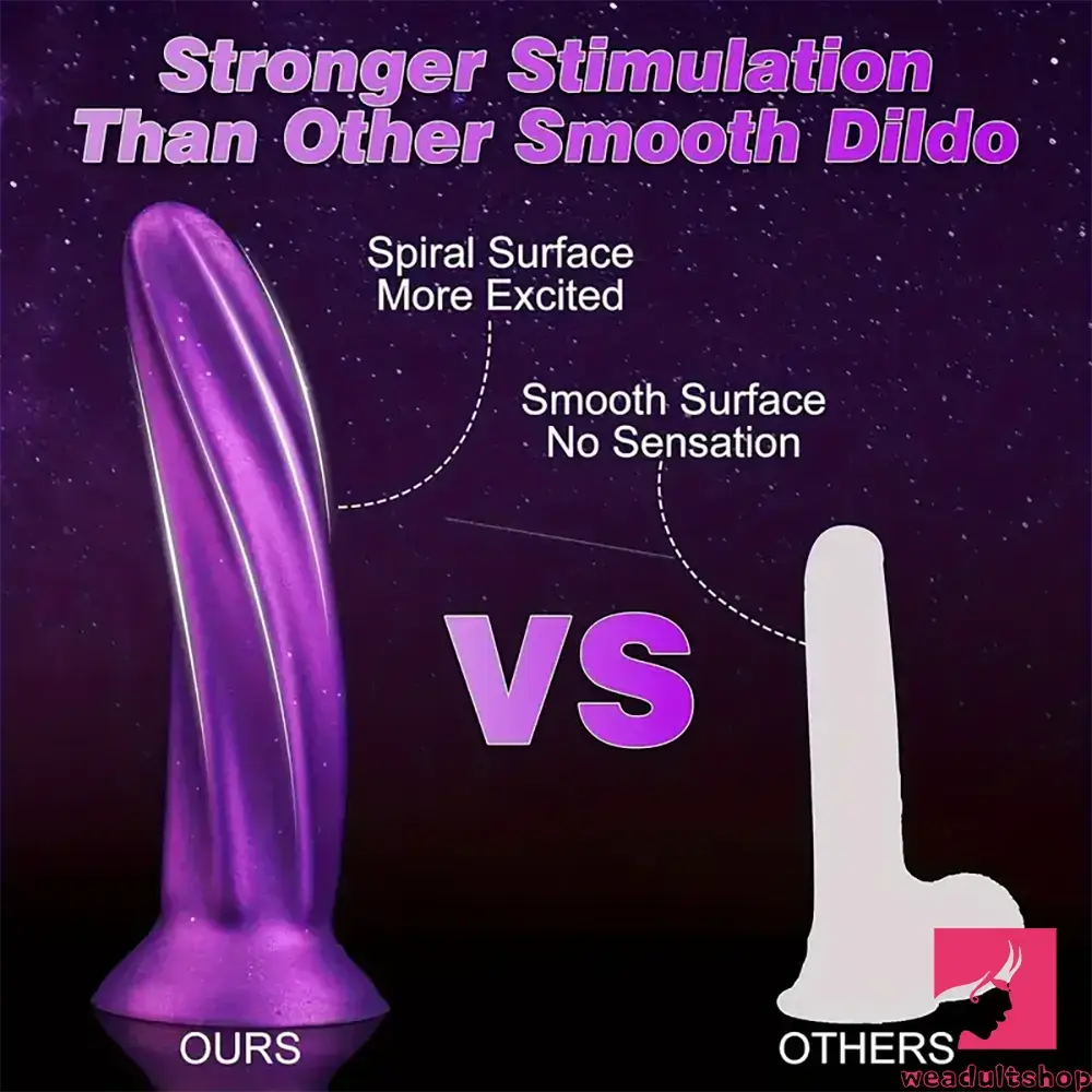 6.69in Spiral Fantasy Silicone Soft Dildo For Women G Spot Love Adult Toy