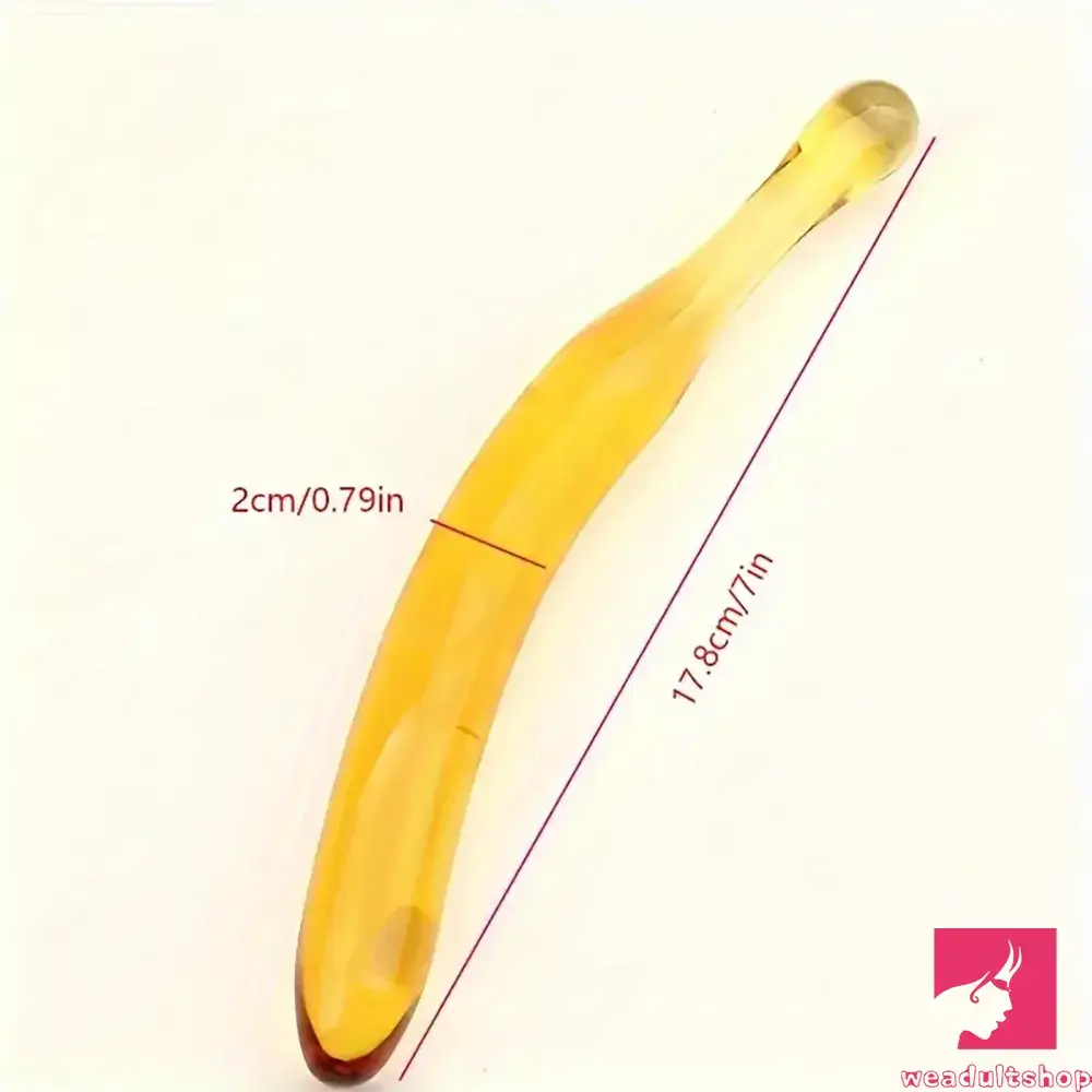 Multiple Lengths Colors Fruit Vegetable Clear Glass Anal Plug Dildo