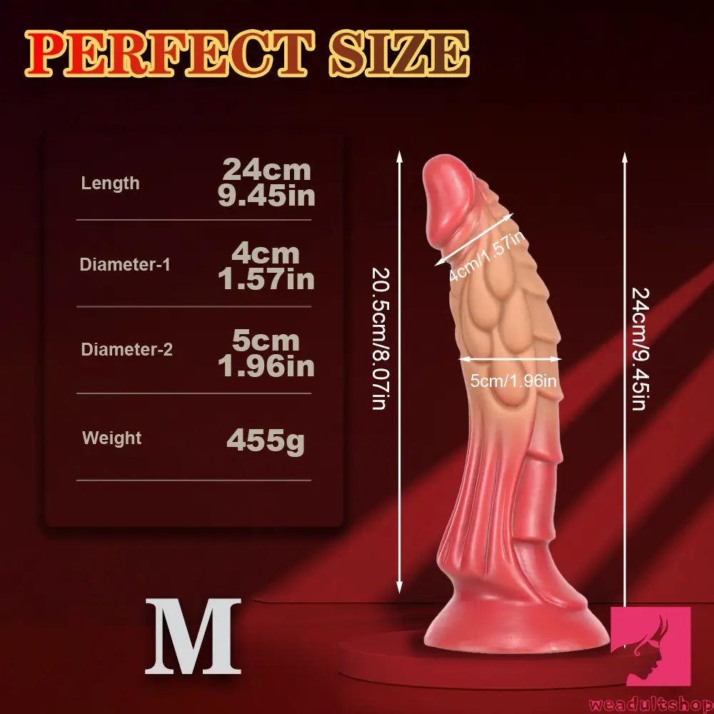 7.48in 9.45in 11.02in 13.38in Big Dragon Fantasy Silicone Soft Cock Dildo