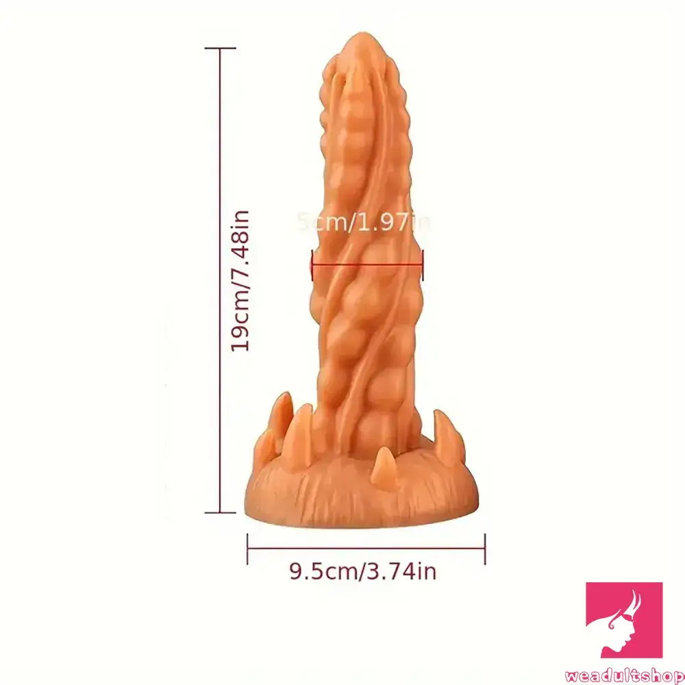 7.48in Real Silicone Soft Jellyfish Monster Dildo For Anal Expansion