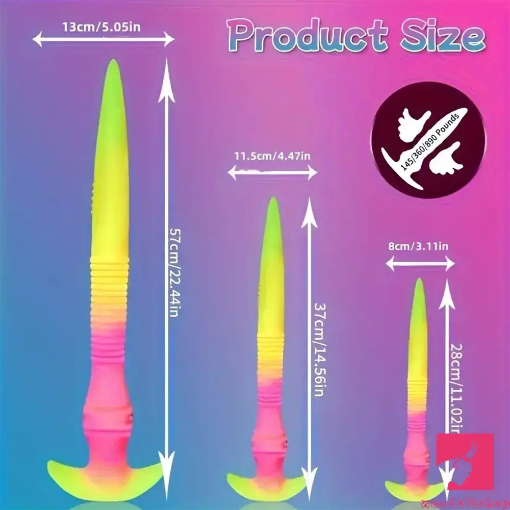 11.02in 14.56in 22.4in Silicone Soft Big Long Dildo For G-Spot Sex