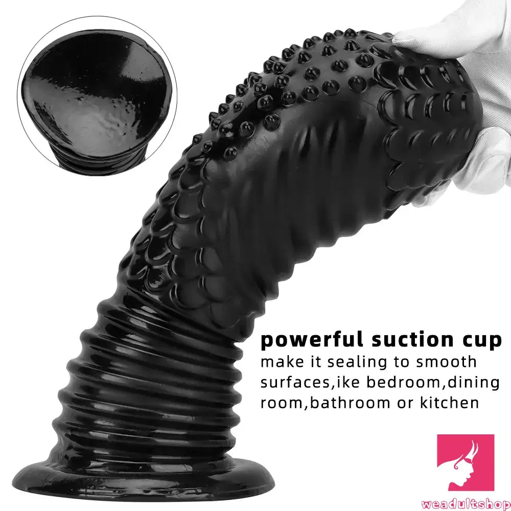 6.1in 8.46in 10.43in Fantasy Black Large Dildo Butt Plug For Fisting Orgasm