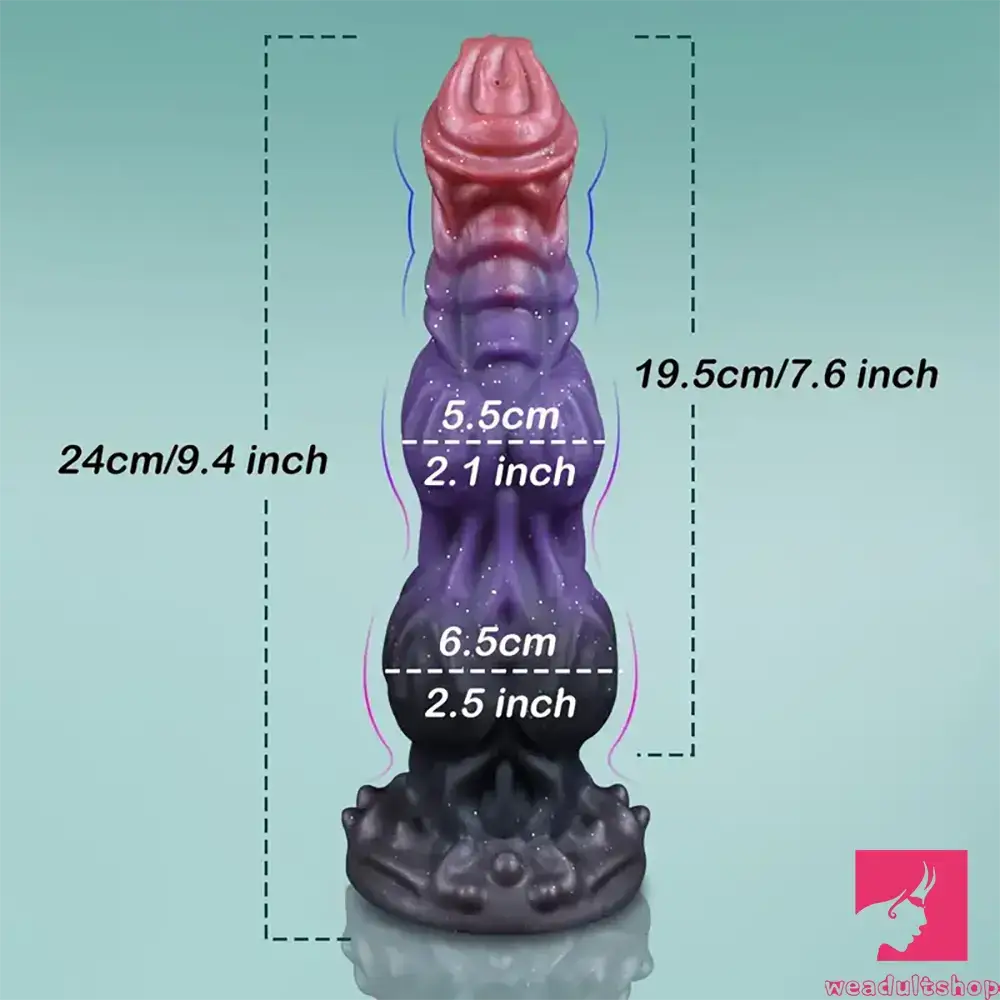 9.4in Fantasy Monster Silicone Soft Ejaculating Dildo For Female Orgasm