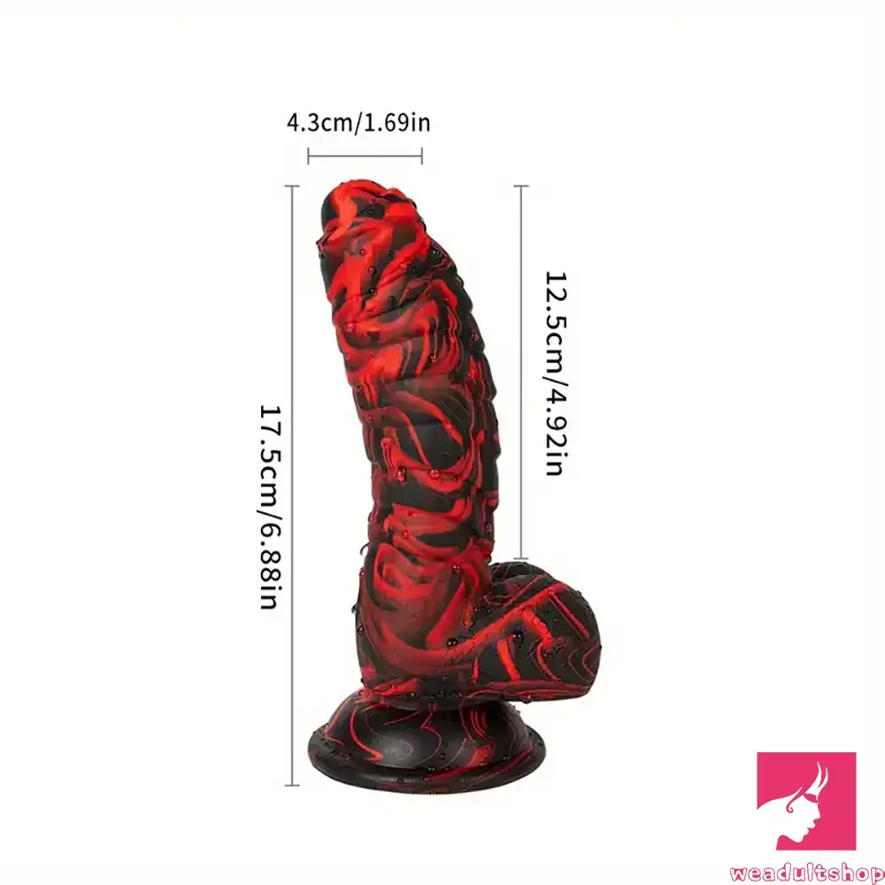 6.88in 8.66in Body Safe Silicone Soft Dinosaur Dildo For Couples