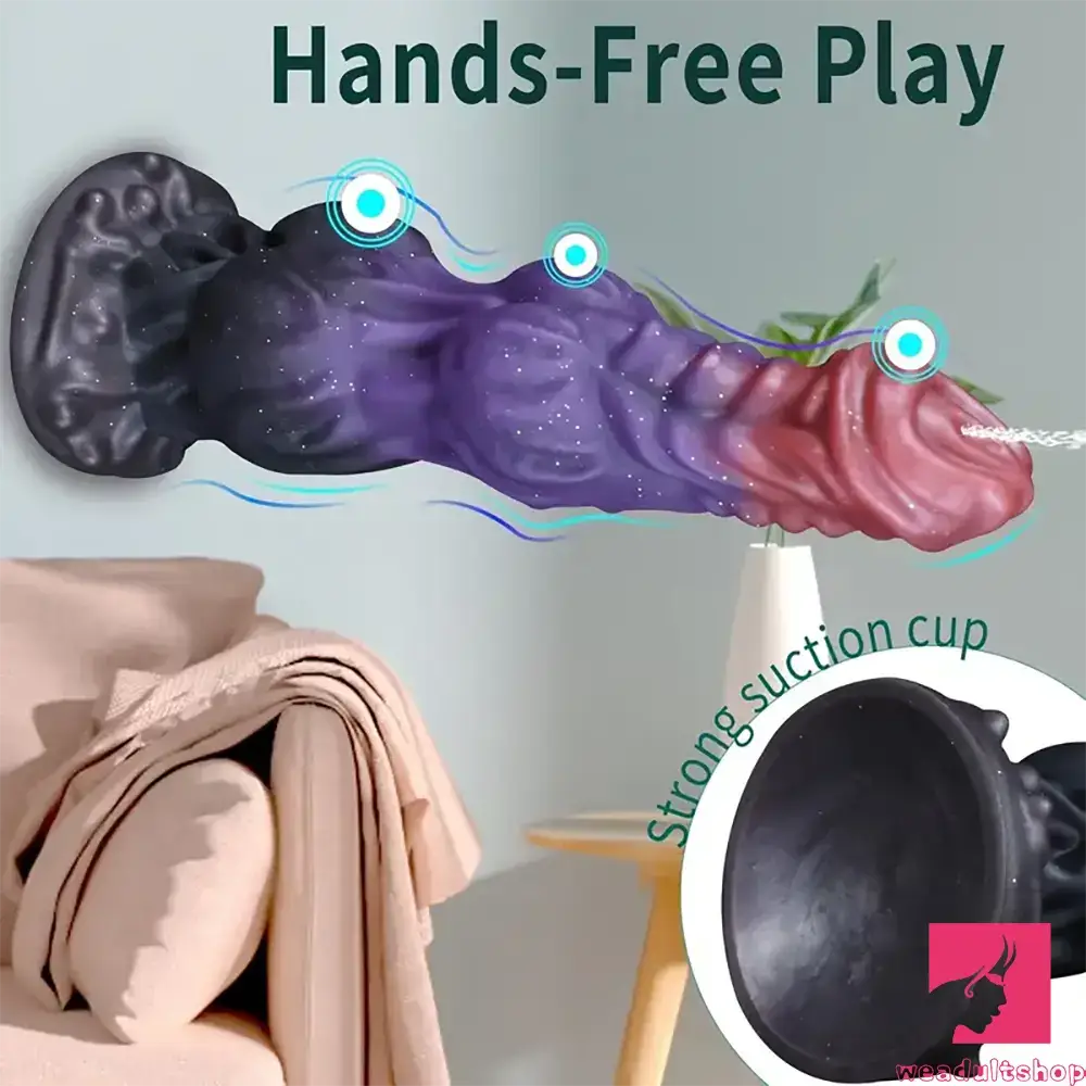 9.4in Fantasy Monster Silicone Soft Ejaculating Dildo For Female Orgasm