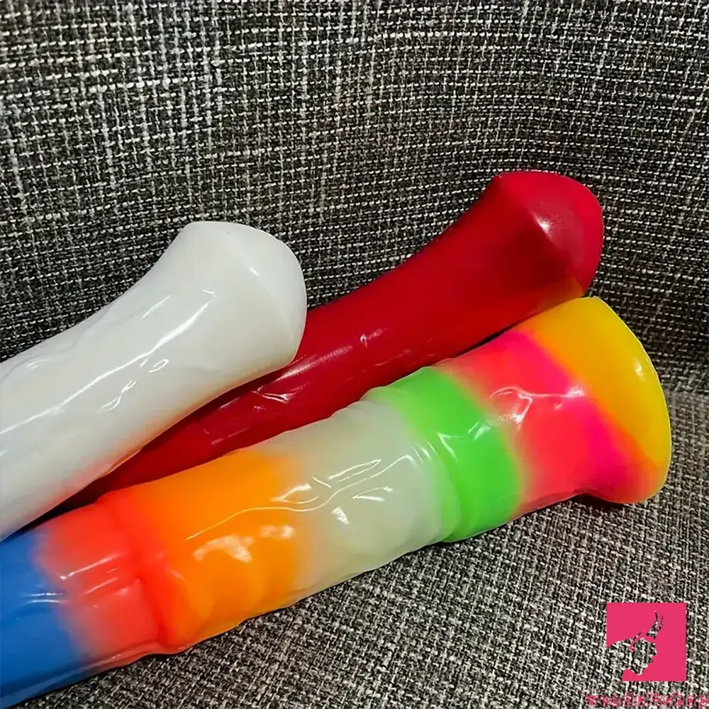11.61in Big Silicone Cock Horse Luminous Animal Dildo BDSM Love Toy