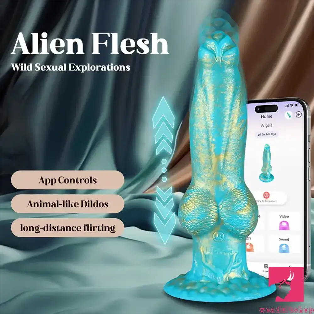 8.7in App Controlled Wearable Vibrating Dog Odd Remote Vibrator Dildo 8.7in App Controlled Wearable Vibrating Dog Odd Remote Vibrator Dildo