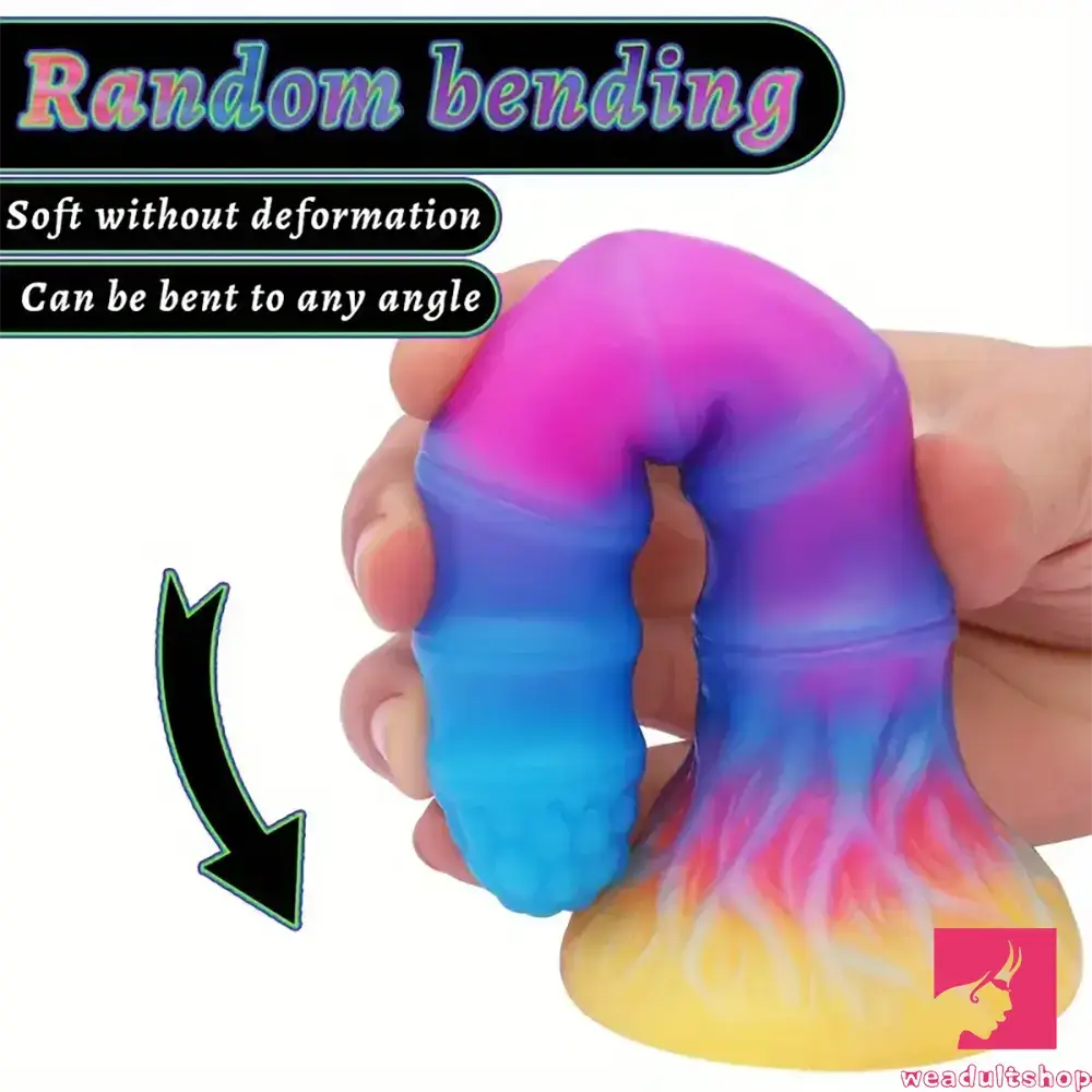 6in 6.1in 6.7in 7.1in Soft Silicone Luminous Monster Anal Male Dildo