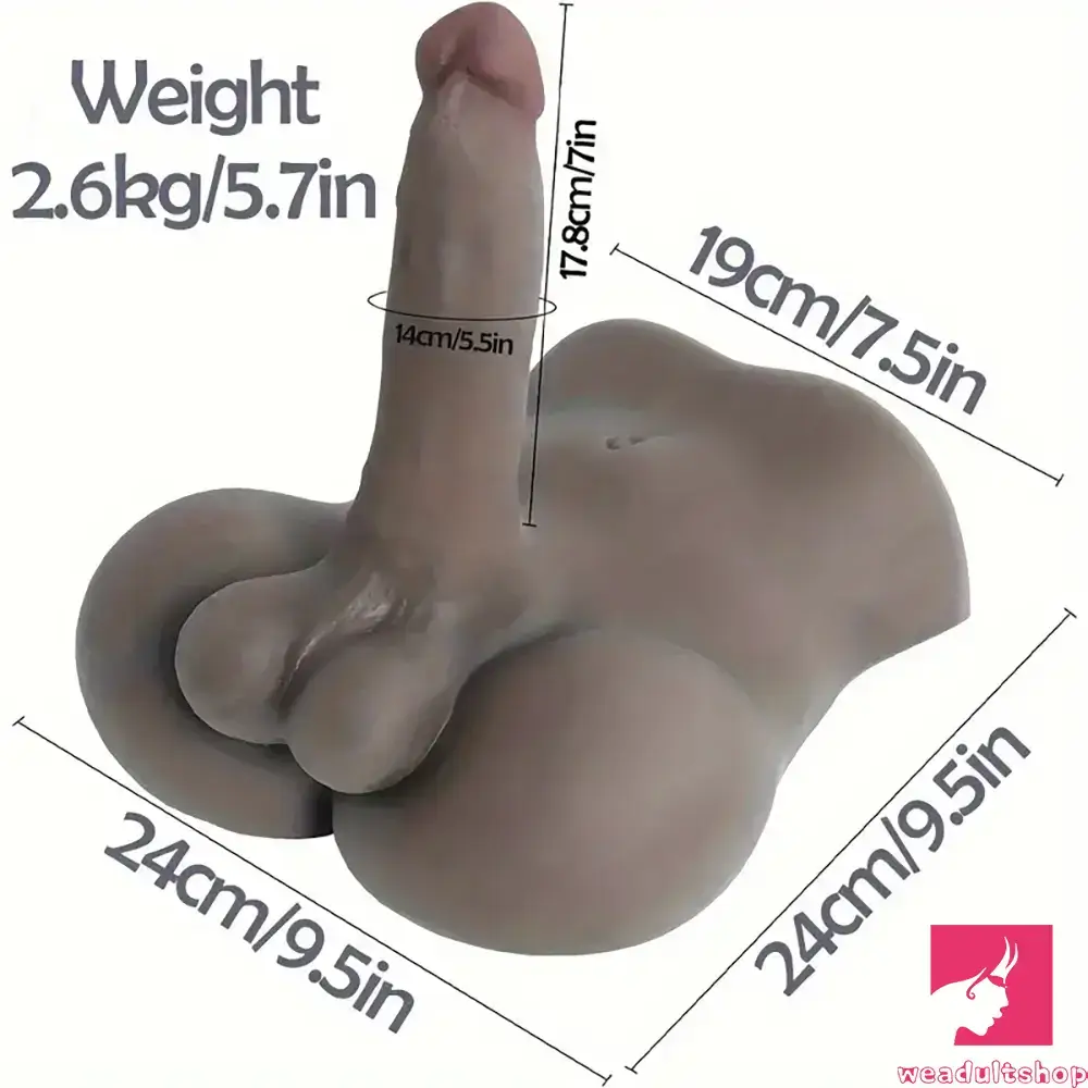 7in Lifelike Silicone Flexible Dildo With Sex Torso Female Adult Toy