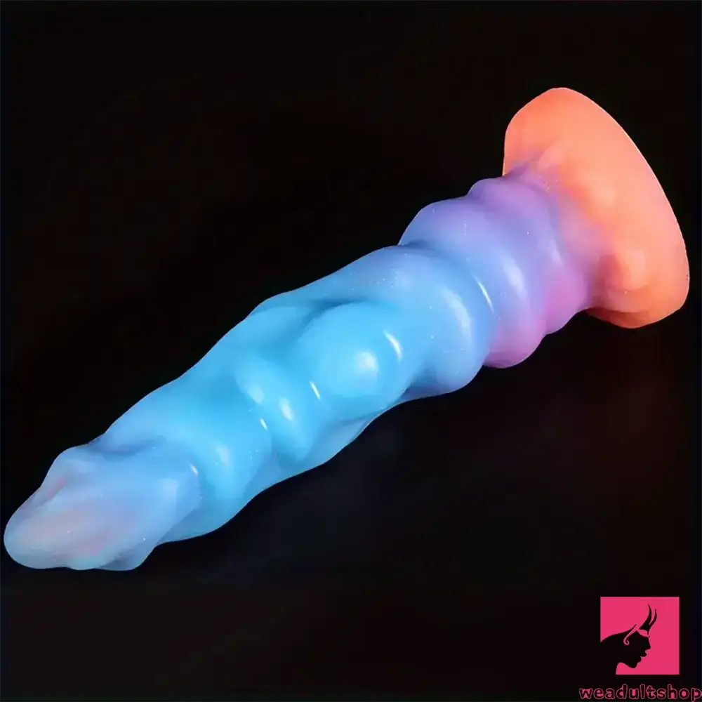 9.45in Silicone Soft Big Luminous Monster Dildo For Anus Stimulator