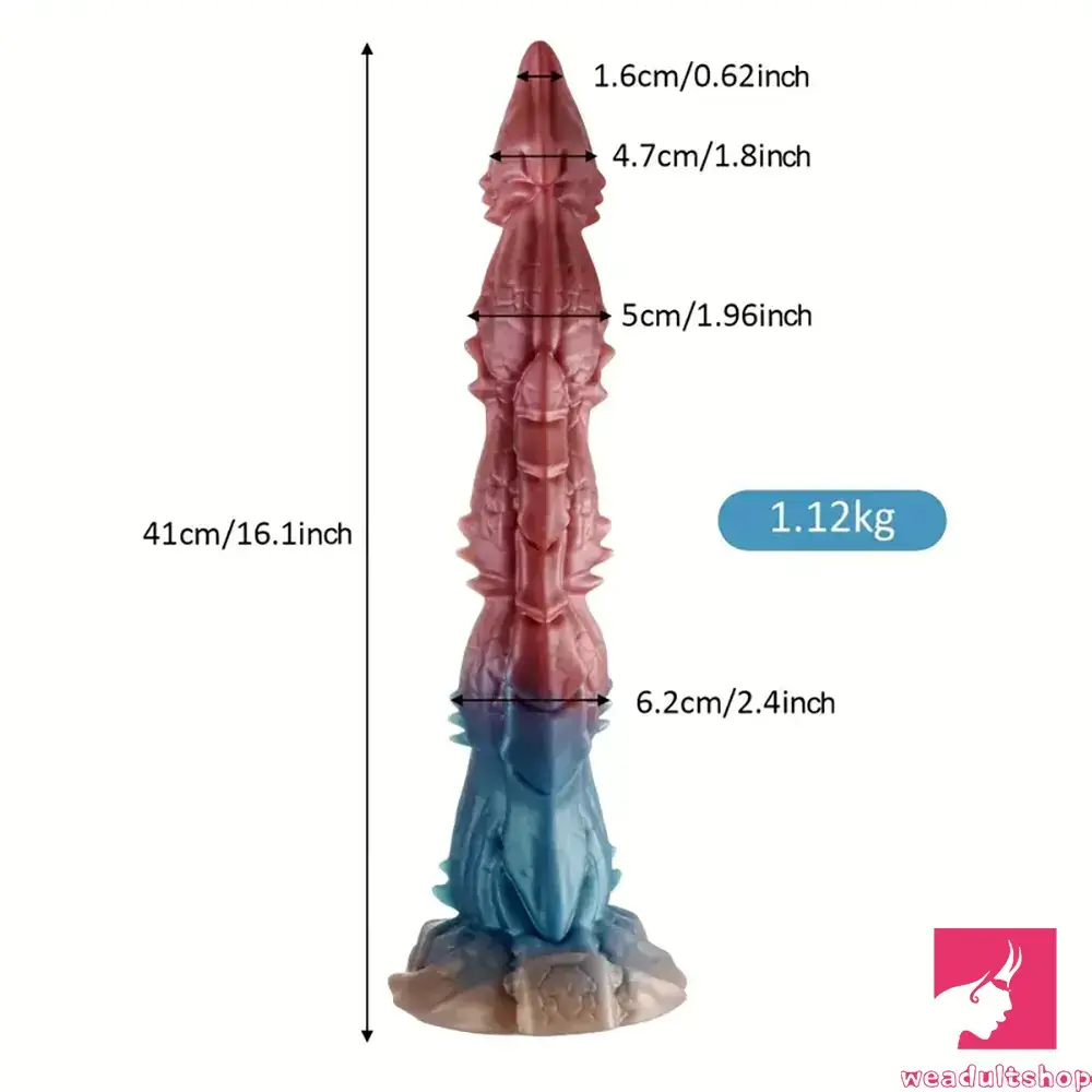 16.1in Big Long Cock Dragon Monster Silicone Dildo For Anus Sex