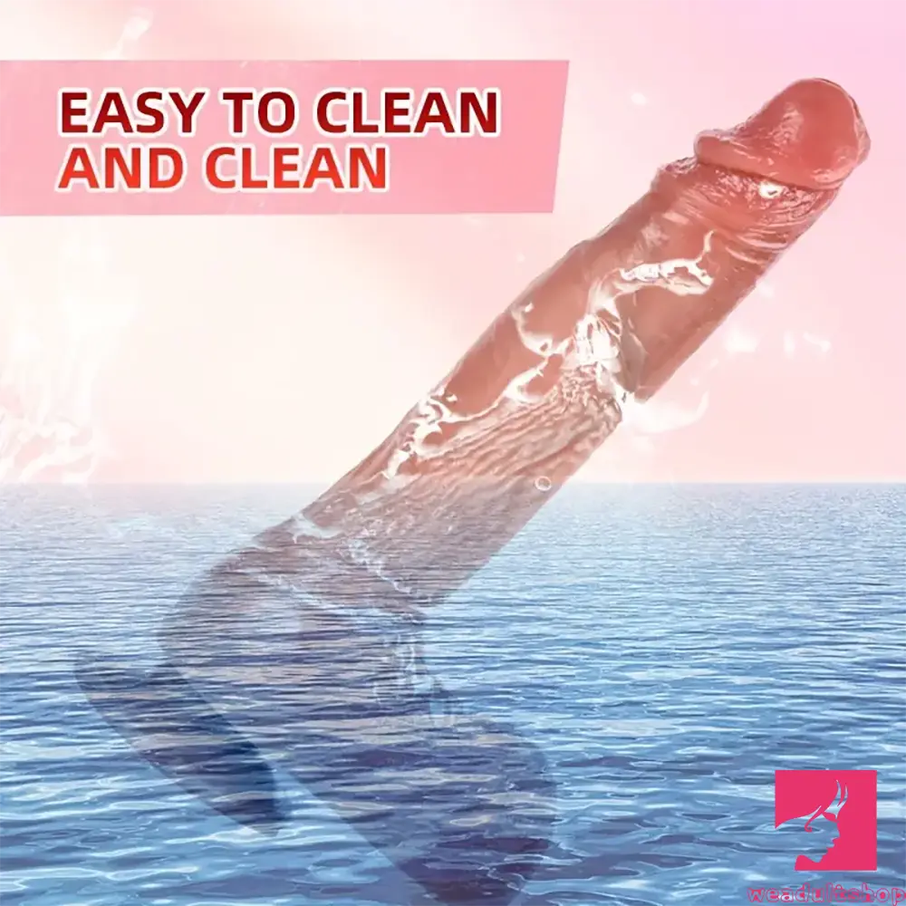 10.43in Soft Big Real Looking Silicone Anal Skin-Feel Texture Dildo