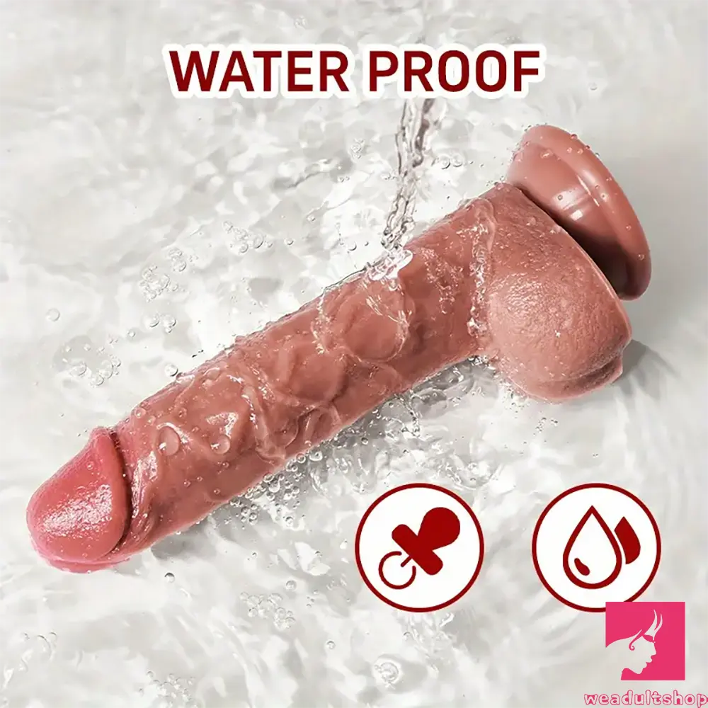 7.48in Realistic Silicone Soft Dildo For Female Male Love Pleasure Love